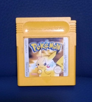 Pokemon Gelbe Version Original Nintendo Gameboy UK PAL nur Kart 