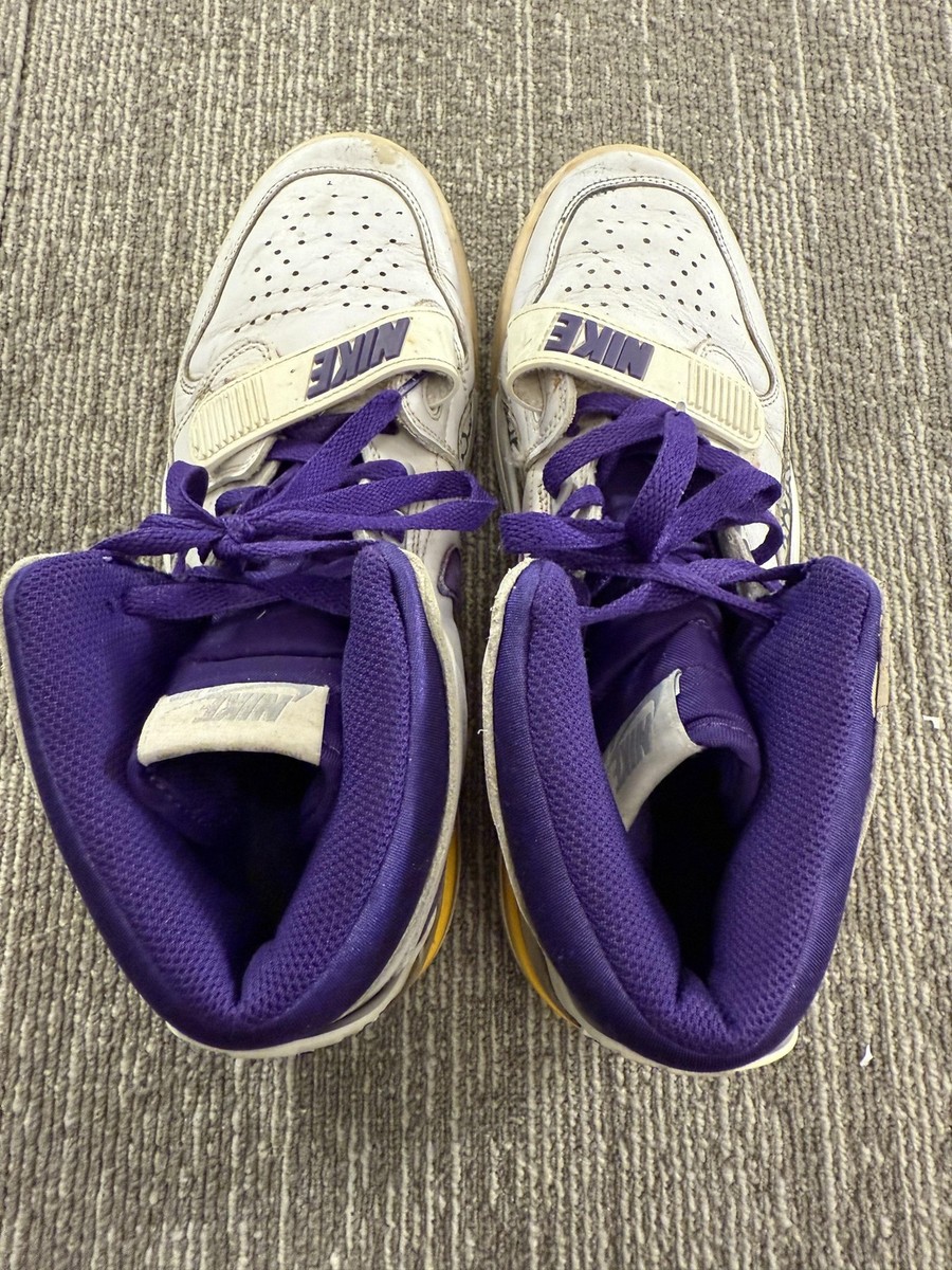 Nike Air Jordan Legacy 312 Shoes Mens Size 10 White Purple Lakers