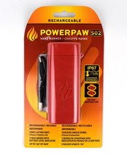 Rechargeable Powerpaw 502 Hand Warmer w/ 3 Heat Modes  Up to 6 hrs Battery Life