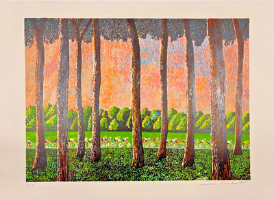 #ad #ad Guy Buffet Hand Signed and Numbered Lithograph quot;Countryside Tour de Francequot; $275.00