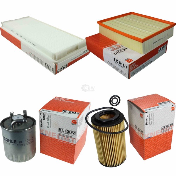 Mahle Kraftstofffilter KL 100/2 Innenraum LA 83 Luft LX 511/1 ÖLfilter OX 153D3-image