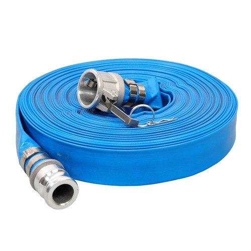 Manguera de retrolavado y descarga de PVC de 1-1/4" x 100' para piscinas Manguera plana para piscinas - Imagen 5 de 19