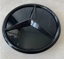 Black Badge Grille 3D Star Emblem Fit For Mercedes-Benz C300 C200 GLK350 E350