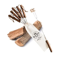 Smores Sticks | Set of 6 Marshmallow Roasting Sticks | Extendable S... Fast Ship