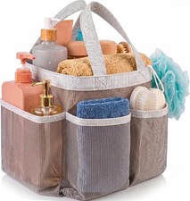 Handy Laundry Mesh Shower Caddy - 7 Pocket Portable Organizer Tote for College D