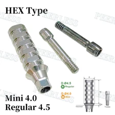 OSS HIO Dental Titanium Screws Temporary Abutment TS Regular4.5/Mini4.0 Hex Type