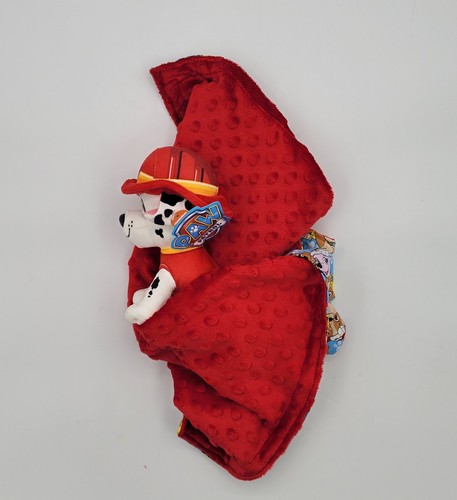 Handmade Lovey Paw Patrol Pup Marshall Plush Security Blanket for Kids - Picture 6 of 6
