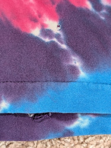 T-shirt Grateful Dead Summer Tour 1994 vintage USA blu liquido tie dye taglia XL *Dmg - Foto 21 di 23