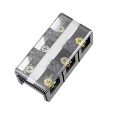 Dual Rows 3Positions 600V 60A Wire Barrier Block Terminal Strip