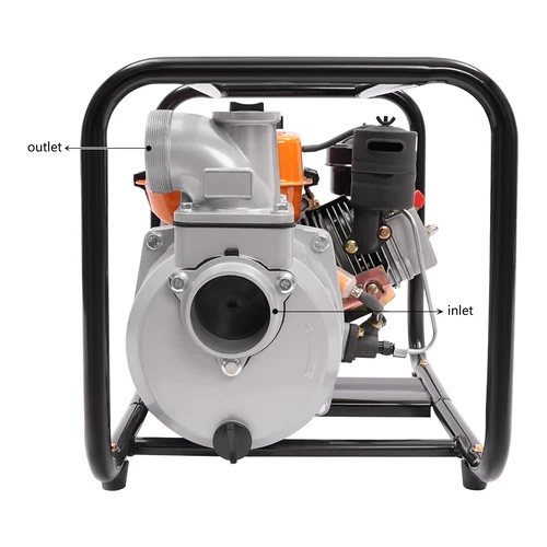 196CC Water Pump W/pipe,4l/1.06gal Diesel Powered 3600rpm Water Transfer Pump - Imagen 5 de 6