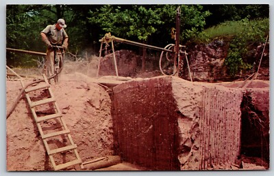 #ad #ad Postcard Oriental Red Marble Quarry Swanton Vermont P184 $3.58