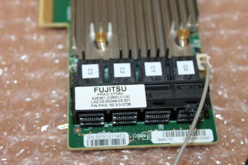 Fujitsu PRAID EP580i 9460-16i Raid Contoller mit BBU und 4 SAS Kabel Full Size - Bild 3 von 4