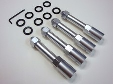 KAKUMEI GO KART WHEEL ADAPTER FOR RADIO FLYER WAGON SILVER COLOR 5/8" BEARING