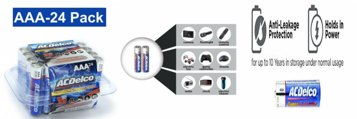 ACDelco AAA Batteries, Alkaline Battery, 24 Count 24-count-image