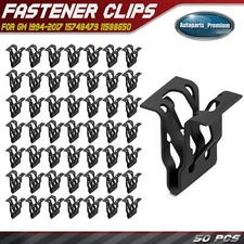 50Pcs Metal Retainer Moulding Trim Fastener Clips for GM 94-17 15748479 11588650