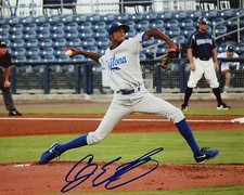 CJ EDWARDS SIGNED 8X10 PHOTO CHICAGO CUBS COA
