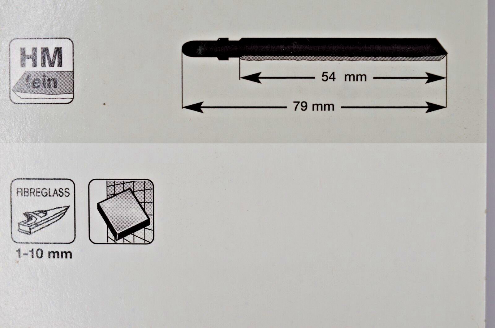 Makita P38794 Jigsaw Blades For Cutting Ceramics Fibreglass Coarse