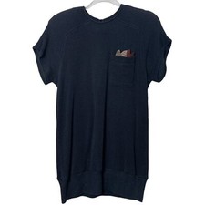 Virgo ll Vintage Black Mini Sweater Dress Sz 6