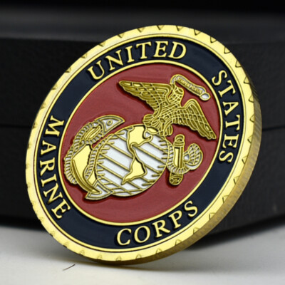United States Marine Corps 記念１トロイオンス Vietnam War Metal Collect Coin US Marine Corps Gold Plated Medal