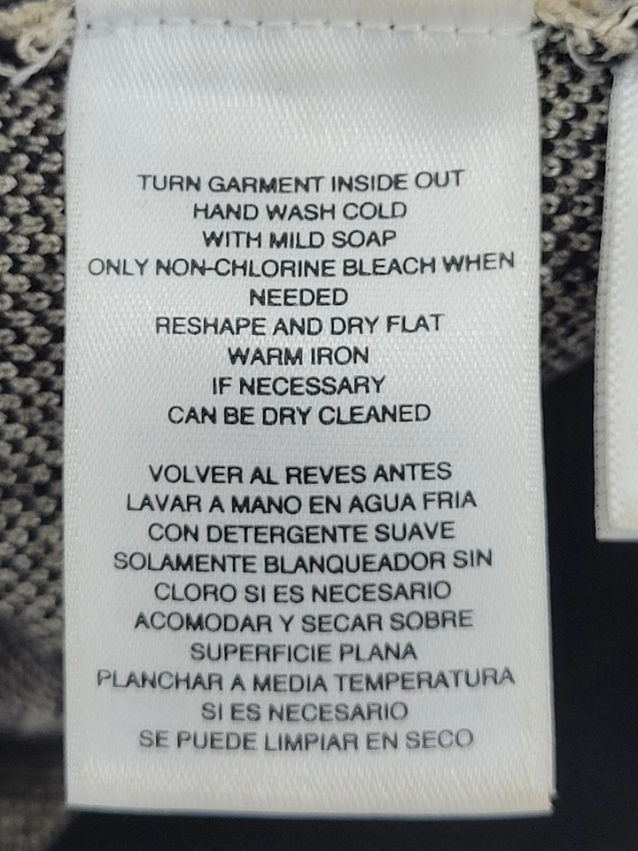 Suéter Rachel Roy Mujer Pequeño Tostado Negro Estampado Animal Cuello Redondo Pullover Boho Foto 4 de 4