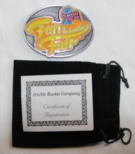VINTAGE 2015 NEBRASKA STATE FAIR BELT BUCKLE W/CERTIFICATE OF REGISTRATION BAG