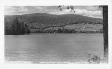 Farm Island Falls Maine Birch Point Log Camp Real Photo Antique Postcard K81485