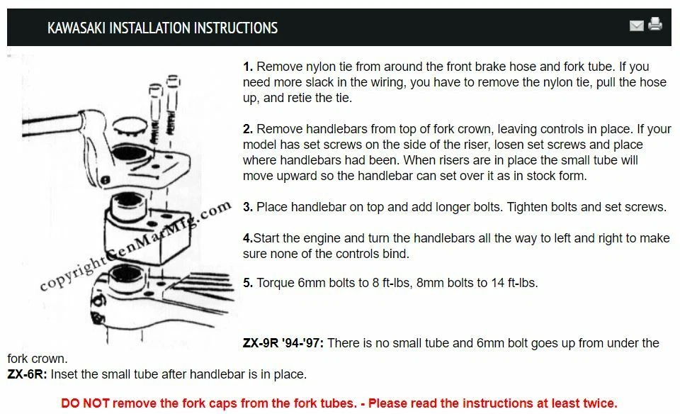 ПОДЛИННЫЕ СТОЯКИ GENMAR — подходят для стояков Kawasaki Z1000 и Z750 — K100 - Изображение 2 из 2