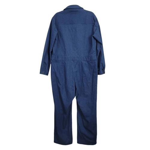 Mono Denim Azul Offon Traje de Caldera Talla XL Botón Frontal Algodón Relajado Lagenlook - Imagen 4 de 11