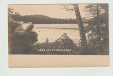 POSTCARD RPPC LAKE NOTTAWASSAGA MICHIGAN
