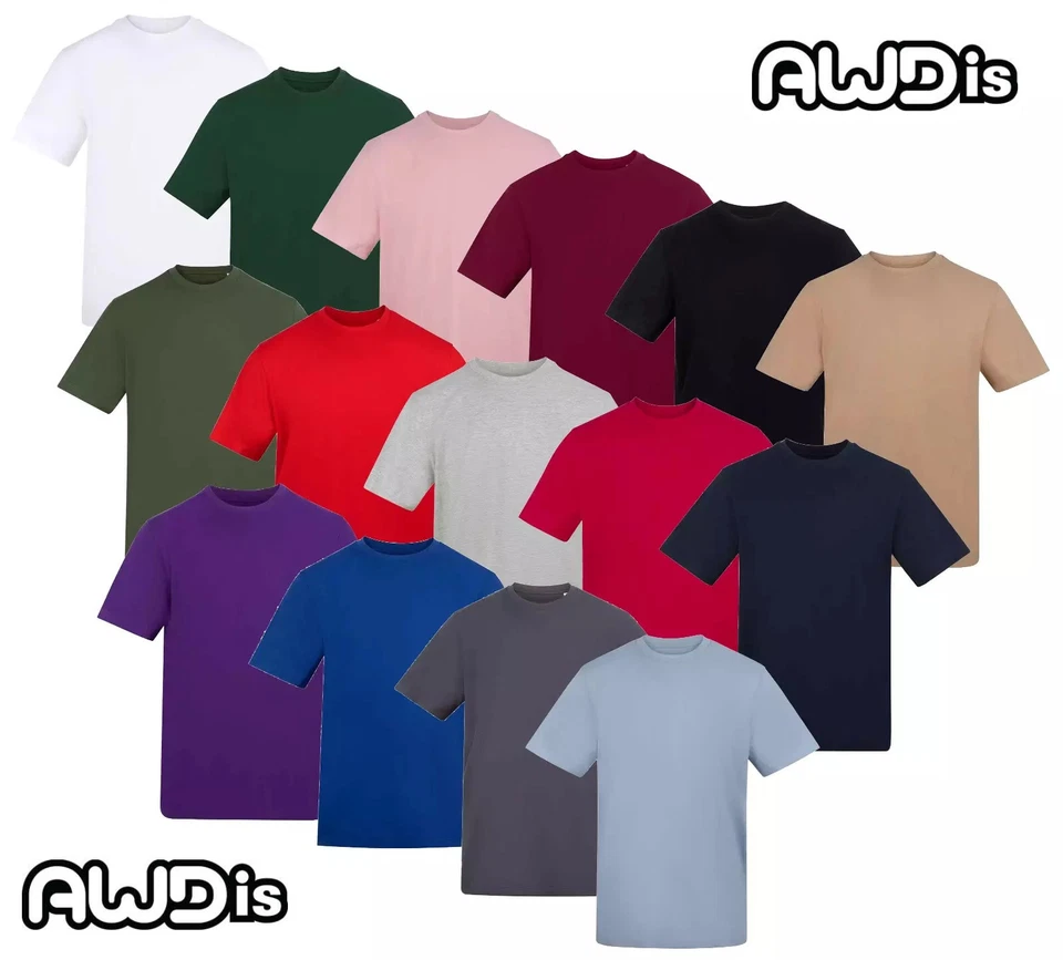 AWDIS Unis T-Shirt À Manches Courtes En Cotton 150gsm - Photo 1/1