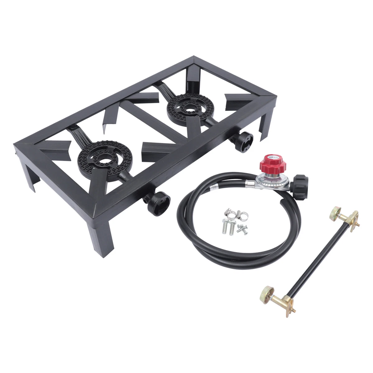 8000W Portable Camping Gas Stove Two Propane Outdoor Cooker w/High-Pressure  Hose | eBay