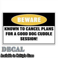 Dogs Beware Decal Sticker
