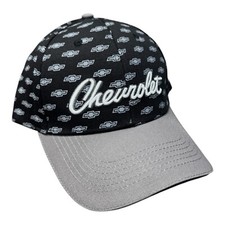Black Gray Bowtie Chevrolet Logo Hat Cap