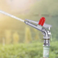 2" 360° Rain Spray Gun Adjustable Impact Sprinkler Large Area Water Irrigation