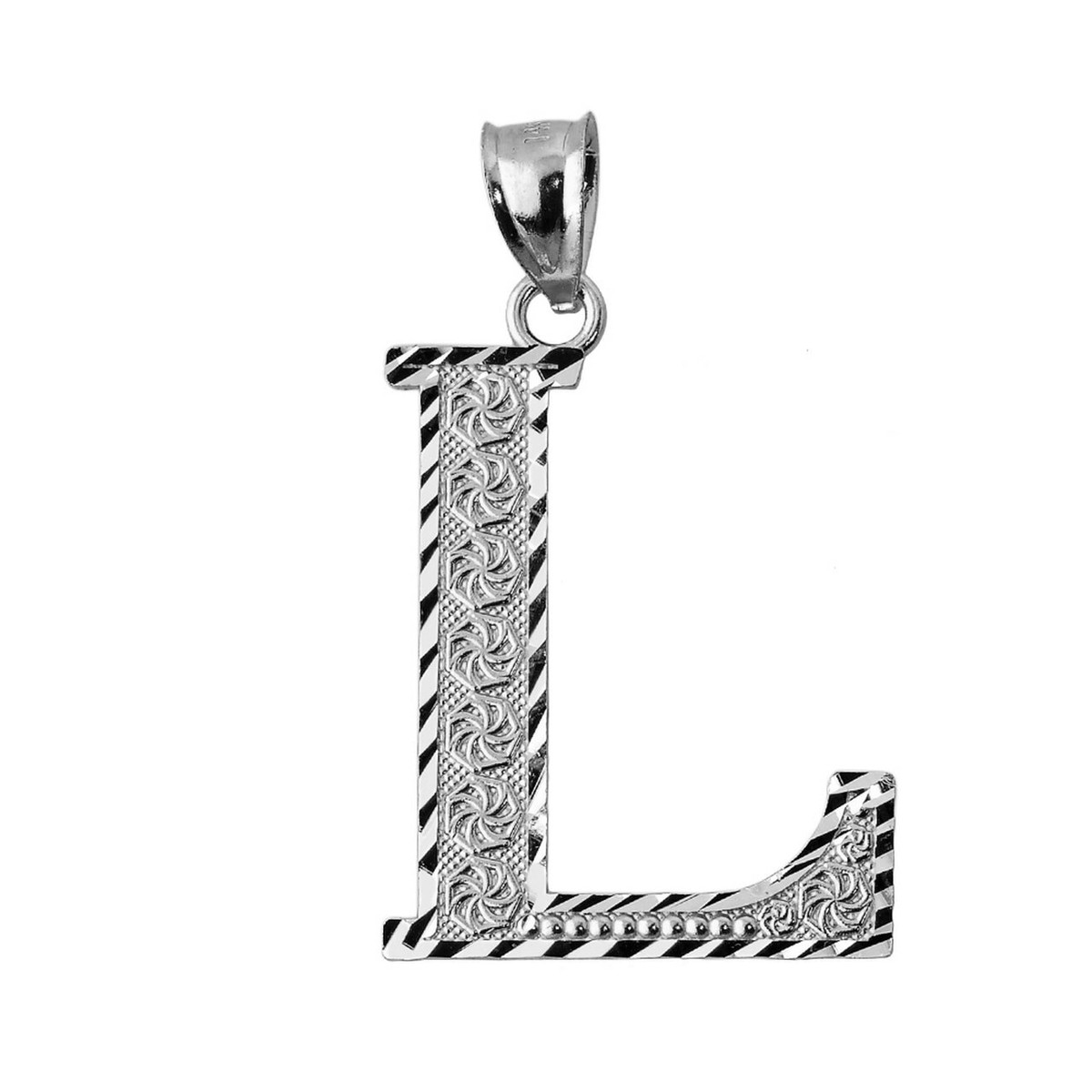 Collana con lettera l iniziale in argento 925