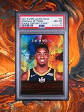 PSA 10 Gem Pop 2 2017-18 Court Kings Donovan Mitchell  /65 Rookie Portraits Ruby