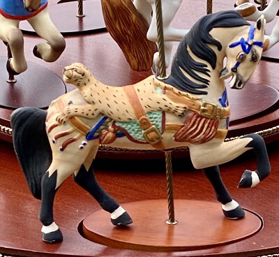FRANKLIN MINT TREASURY OF ART CAROUSEL 1988 - 12 Animals w