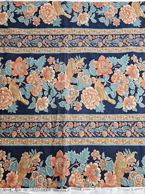Greeff Greenbrook Collection Colorful Sewing Birds & Flowers Fabric 1 Yard