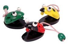 Castanets: Bee ONLY - Sold Individually - Childs musical toy - CAS-Bee