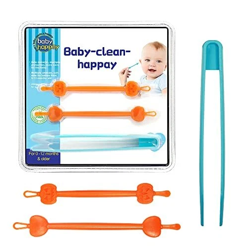 3 Pack Baby's Nasal Booger & Ear Picker, Nose Cleaning Tweezers