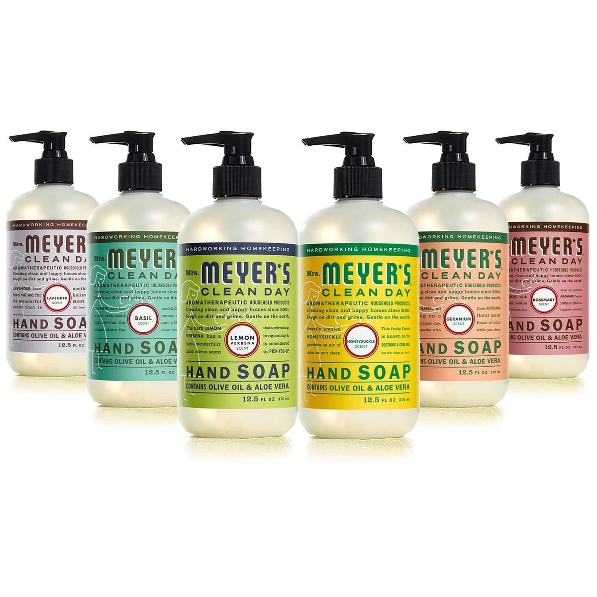 MRS. MEYER S Liquid Hand Soap 12.5 OZ Scents Variety Pack 6