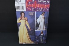 Simplicity 5843 Size P5 12-20 UNCUT Renaissance Medieval Dress Costume Cosplay