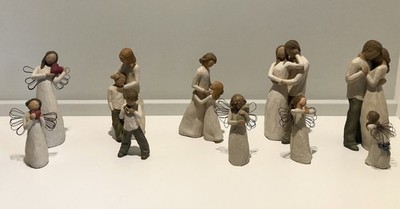 Set Of 11 Willow Tree Statues 