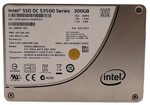 Intel SSD DC S3500 Series SSDSC2BB300G4 300GB SATA SSD 2,5" 50-59% Health
