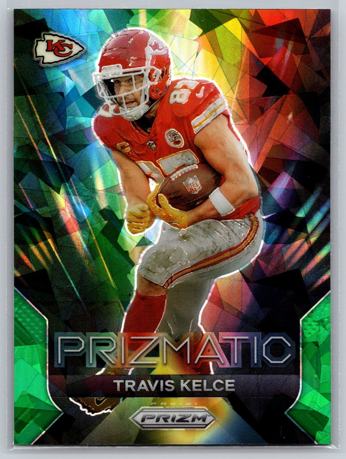2023 Panini Prizm - Prizmatic Travis Kelce #10 Green Ice Prizm