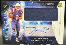 2024 Panini Origins Ja'Lynn Polk Rookie Jumbo Jersey Autograph #RJA-JPO (RC, AU)