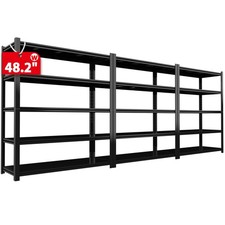 3000LBS Heavy Duty Storage Shelves,Metal Garage Shelving with Adjustable Shelves