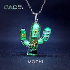MOCHI Original Trendy Cactus Necklace Cyberpunk Clavicle Chain Keychain