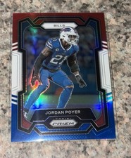 2023 JORDAN POYER PRIZM RED WHITE BLUE #31 (BILLS)
