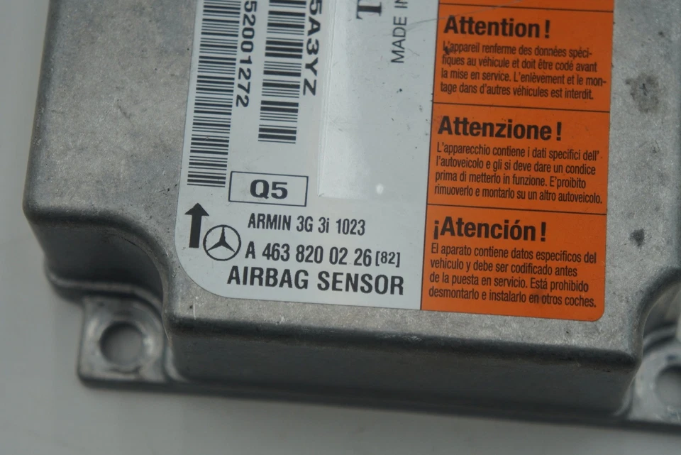 Módulo de control sensor bolsa seguridad aire ECU 4638200226 Mercedes G500 G55 W463 02-08 Foto 4 de 4